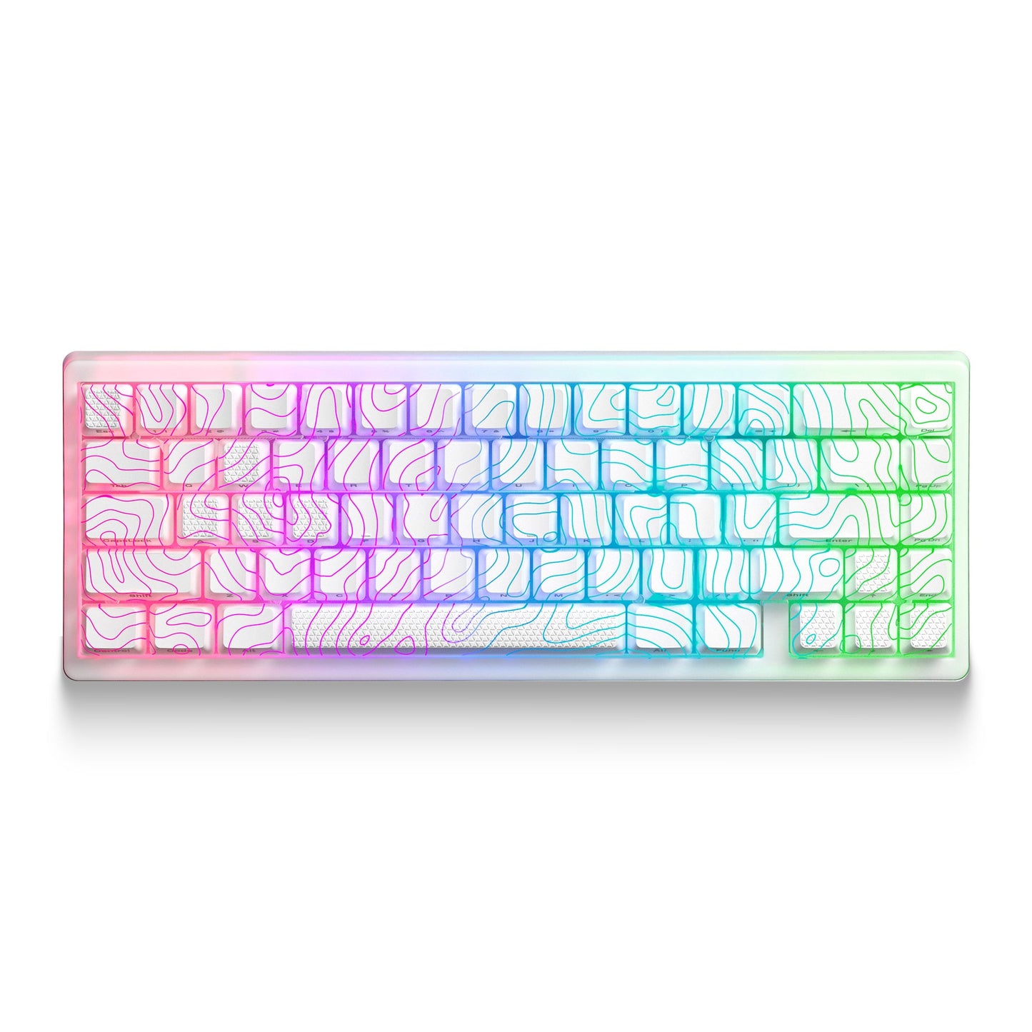 XVX M67 JadeStone Mechanical Keyboard With IMD-Tech Keycaps (Stellar White)