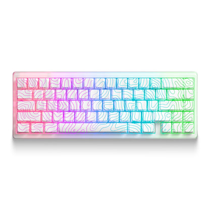 XVX M67 JadeStone Mechanical Keyboard With IMD-Tech Keycaps (Stellar White)